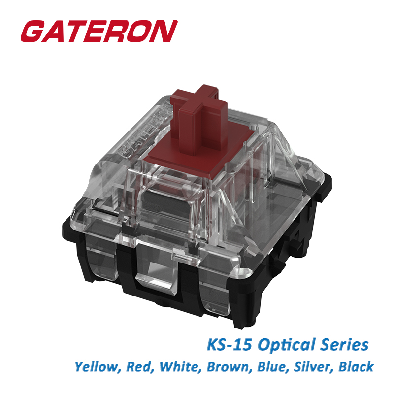Optical Switch Keyboard Hotswap - GATERON KS-15 Optical Switch Yellow Silver
