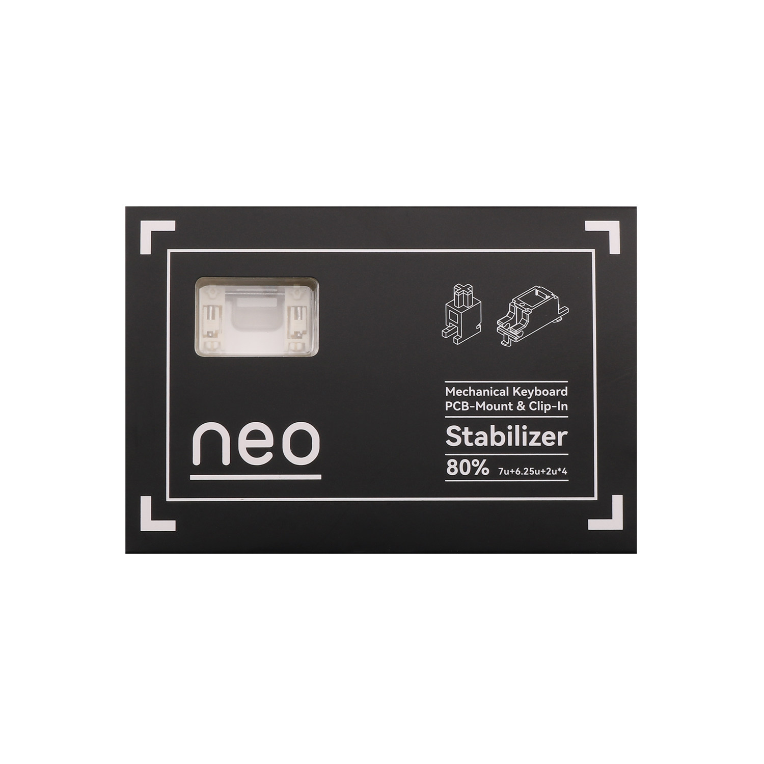 Keyboard Stabilizer Screw In - NEO X QK PCB Mount Stabilizer