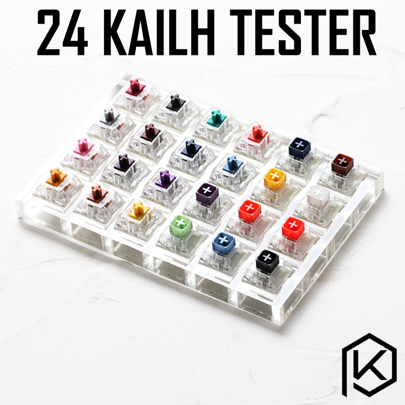Switch Tester Mechanical 24 Keys - 24 switch tester switches with acrylic