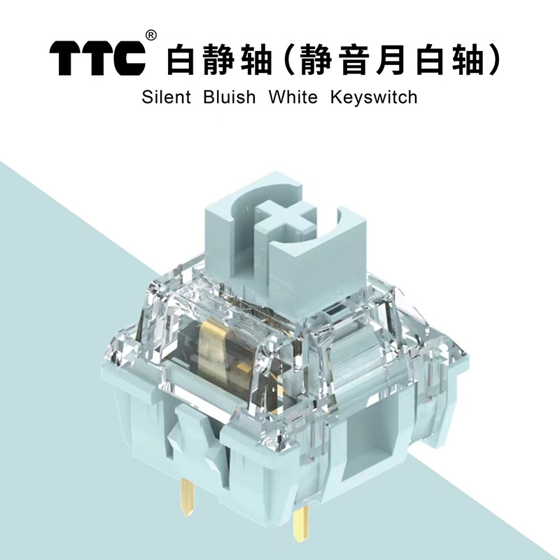 TTC Bluish White Switch for Me - Silent Switch Mechanical Keyboard review and price