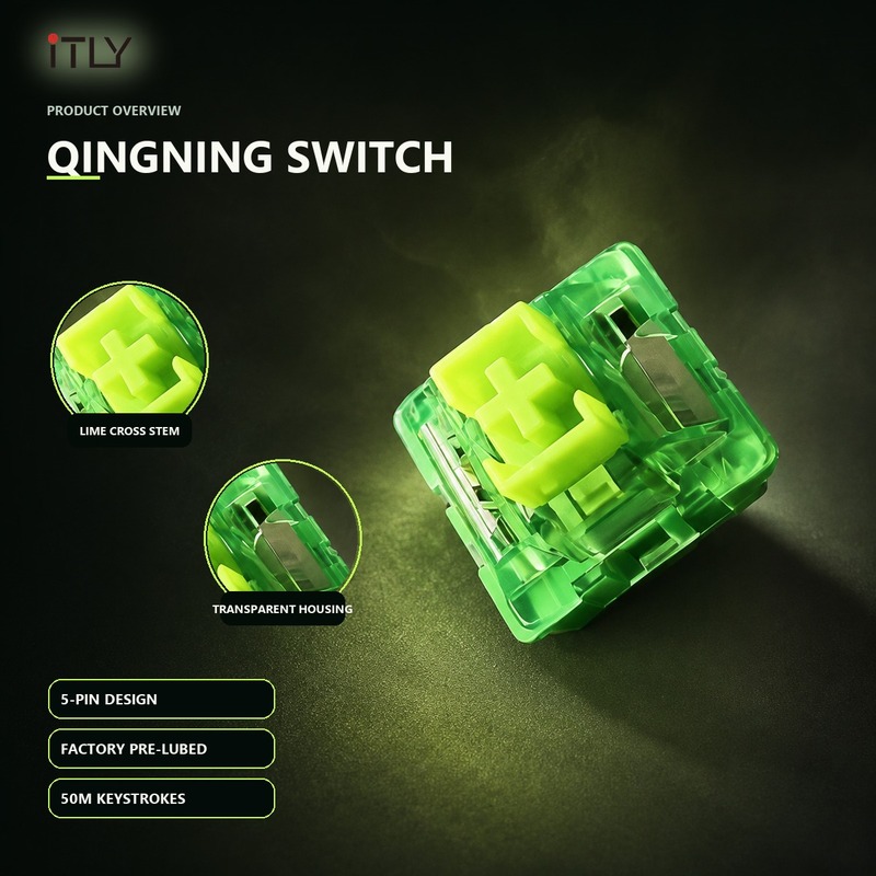 iTLY QingNing Lime Silent Line - Silent Switch Mechanical Keyboard review and price