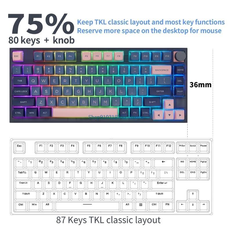 GK75 USB Mechanical Keyboard R - Optical Switch Keyboard Hotswap review and price