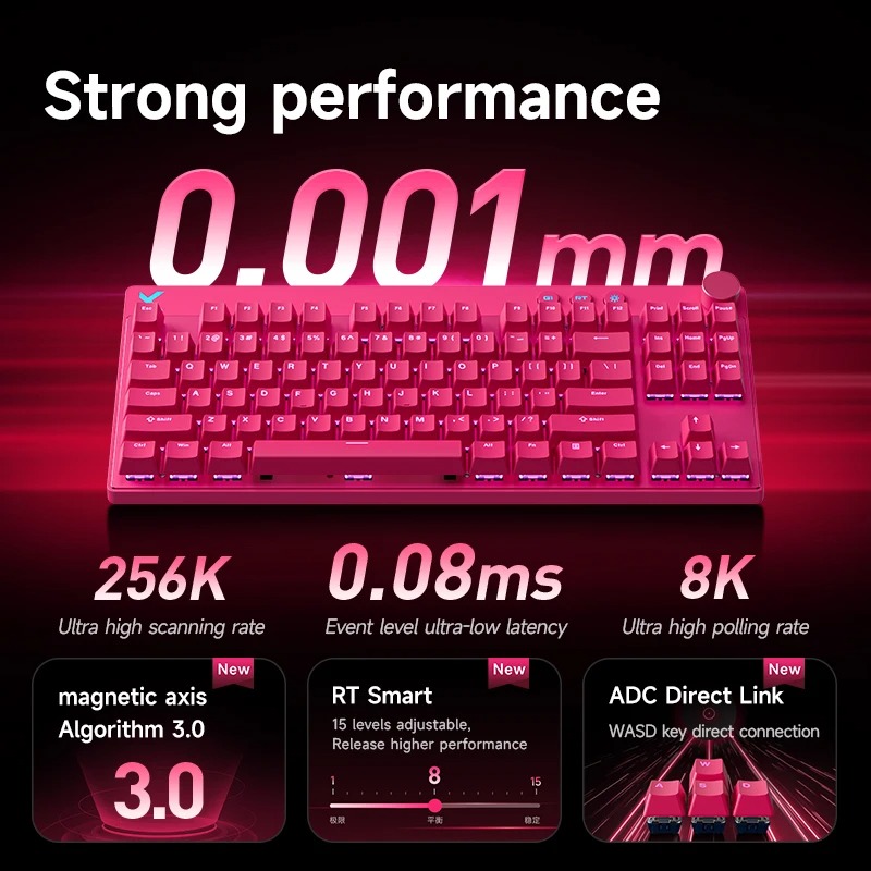 MCHOSE Mix87 Hall Effect Magne - Hall Effect Magnetic Switch Keyboard review and price