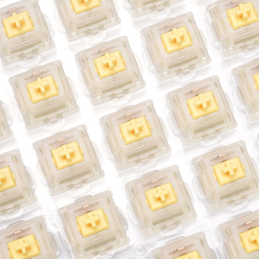 GATERON CAP Milky Yellow Linea - Hot Swap Keyboard Switch 5 Pin review and price