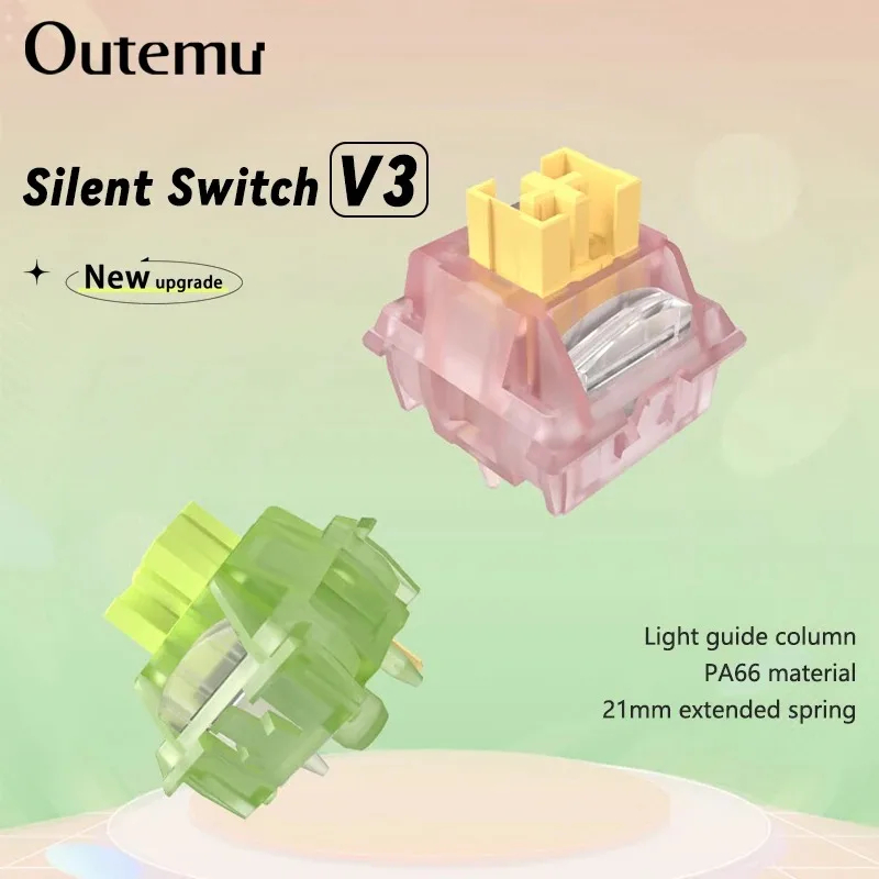 Outemu Silent Peach V3 Switch  - Hot Swap Keyboard Switch 5 Pin review and price