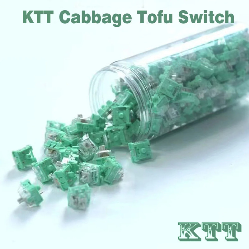 KTT White jade and jadeite Swi - Keyboard Switch Lubed Linear 45G review and price