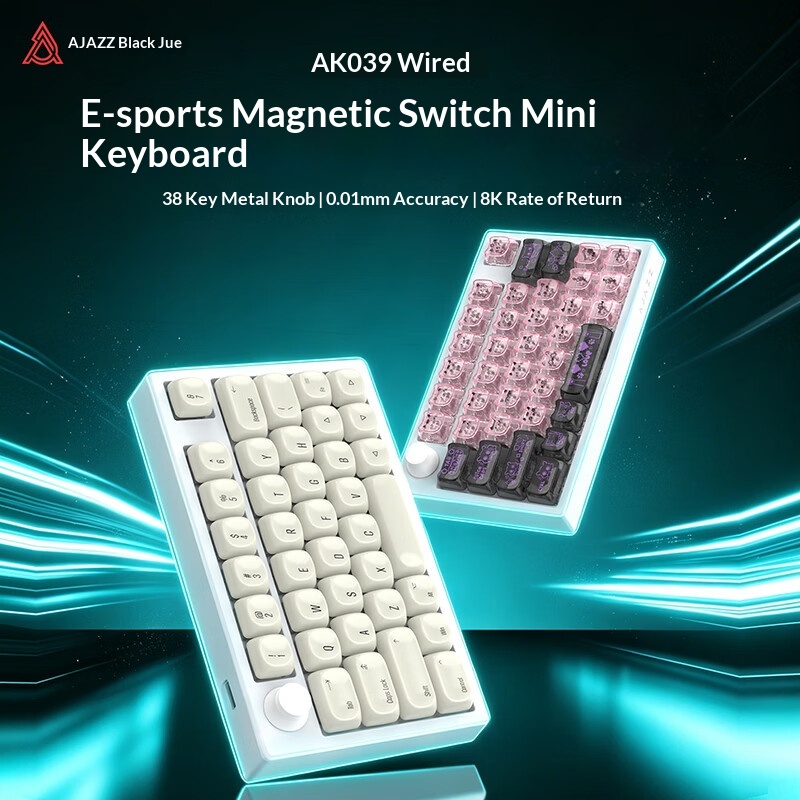 Ajazz AK039 Hall Effect Gaming - Hall Effect Magnetic Switch Keyboard review and price