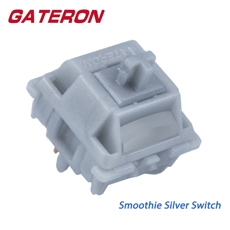 Gateron Smoothie Silver Switch - Keyboard Switch Lubed Linear 45G review and price